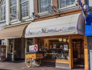 Activiteiten Gouda gevel Kamphuisen Siroopwafelfabriek Markt Gouda